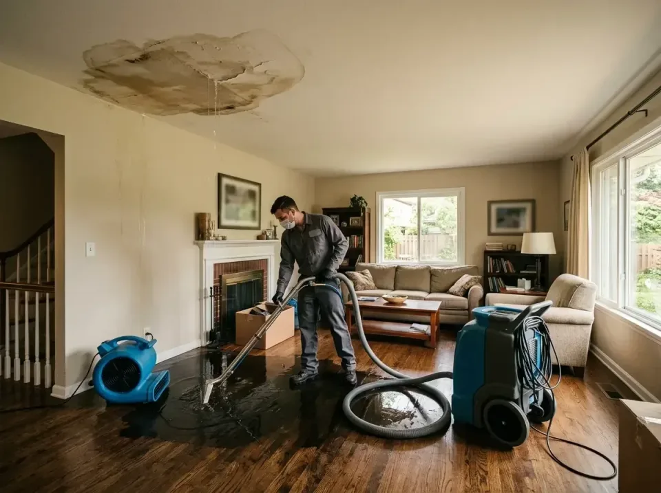 attic-pipe-burst-ceiling-drip-008 — frequently asked questions, Water Damage Restoration & Carpet Care in Blue Springs, MO
